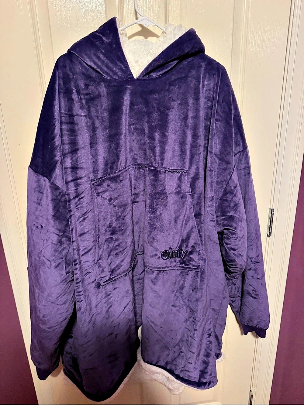The Comfy Original Purple Hooded sweater blanket